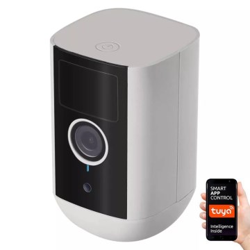 Câmara exterior inteligente com sensor de movimento GoSmart 5V IP65 Wi-Fi Tuya