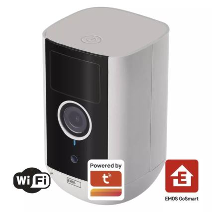 Câmara exterior inteligente com sensor de movimento GoSmart 5V IP65 Wi-Fi Tuya