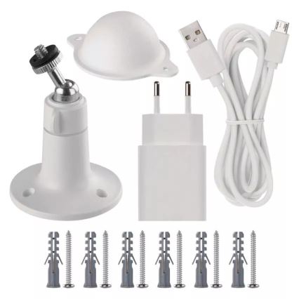 Câmara exterior inteligente com sensor de movimento GoSmart 5V IP65 Wi-Fi Tuya