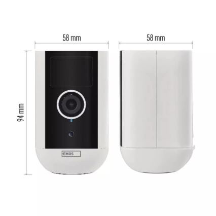 Câmara exterior inteligente com sensor de movimento GoSmart 5V IP65 Wi-Fi Tuya
