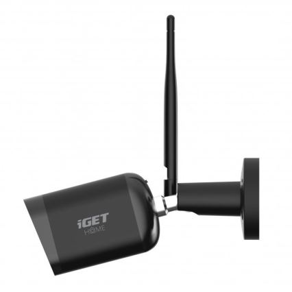 Câmara exterior inteligente com sensor Full HD 1080p 12V IP65 Wi-Fi Tuya preto