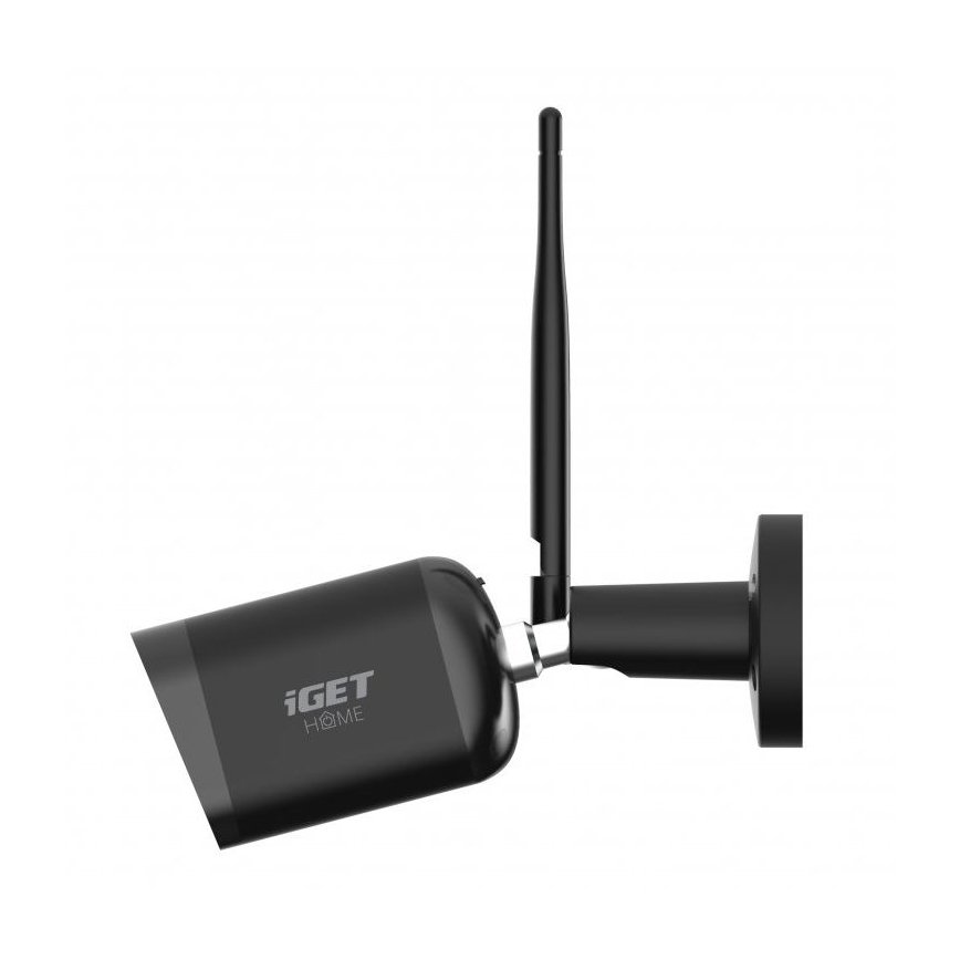 Câmara exterior inteligente com sensor Full HD 1080p 12V IP65 Wi-Fi Tuya preto