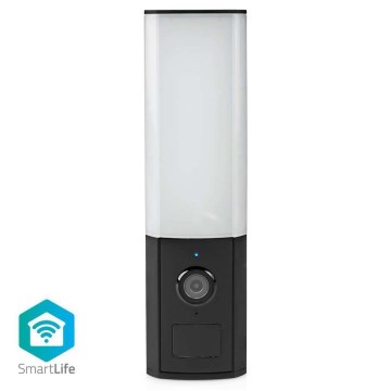 Câmara exterior inteligente Smartlife Full HD 1080p com iluminação LED Wi-Fi Tuya IP65