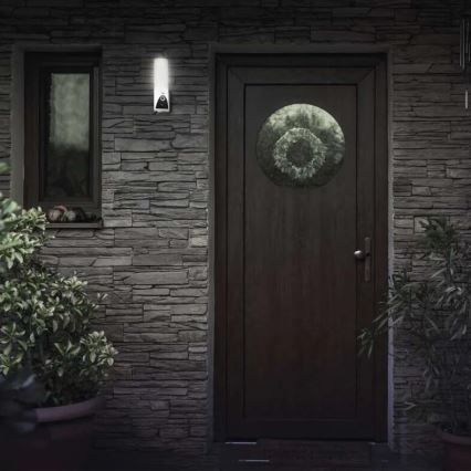 Câmara exterior LED inteligente com iluminação GoSmart LED/12W/230V IP65 Wi-Fi Tuya branco