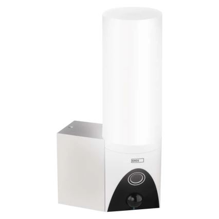 Câmara exterior LED inteligente com iluminação GoSmart LED/12W/230V IP65 Wi-Fi Tuya branco
