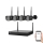 Câmara inteligente sistema + 4x câmara com sensor 2K+ 12V IP65 Wi-Fi