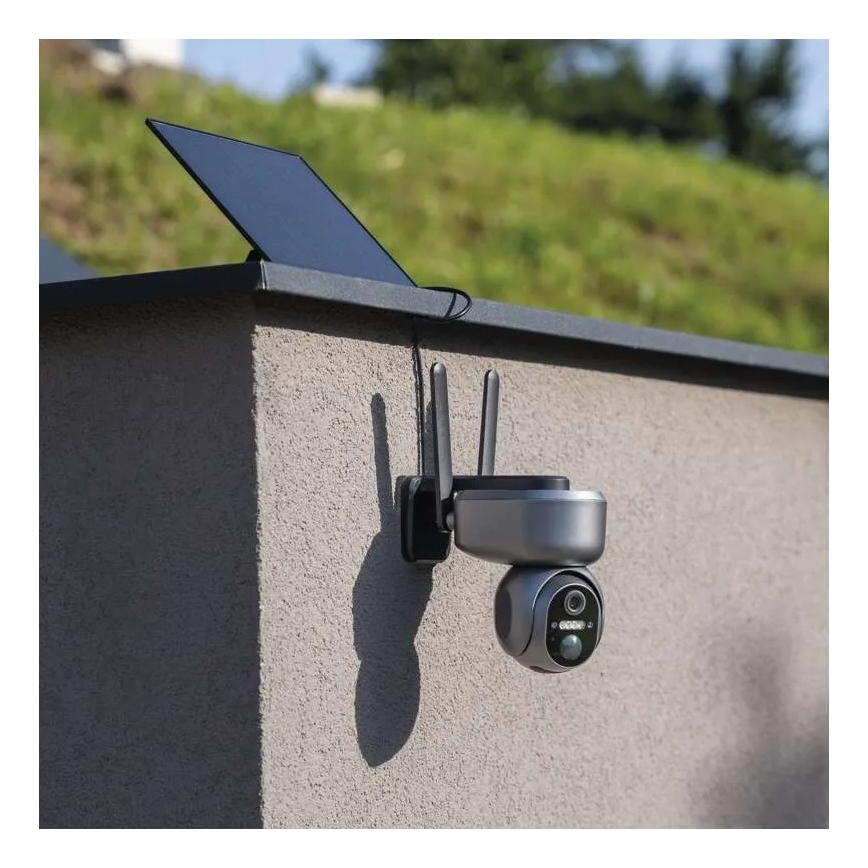 Câmara inteligente solar com sensor GoSmart 4G/LTE 10400mAh 5V IP65 Tuya