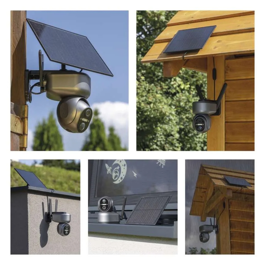 Câmara inteligente solar com sensor GoSmart 4G/LTE 10400mAh 5V IP65 Tuya