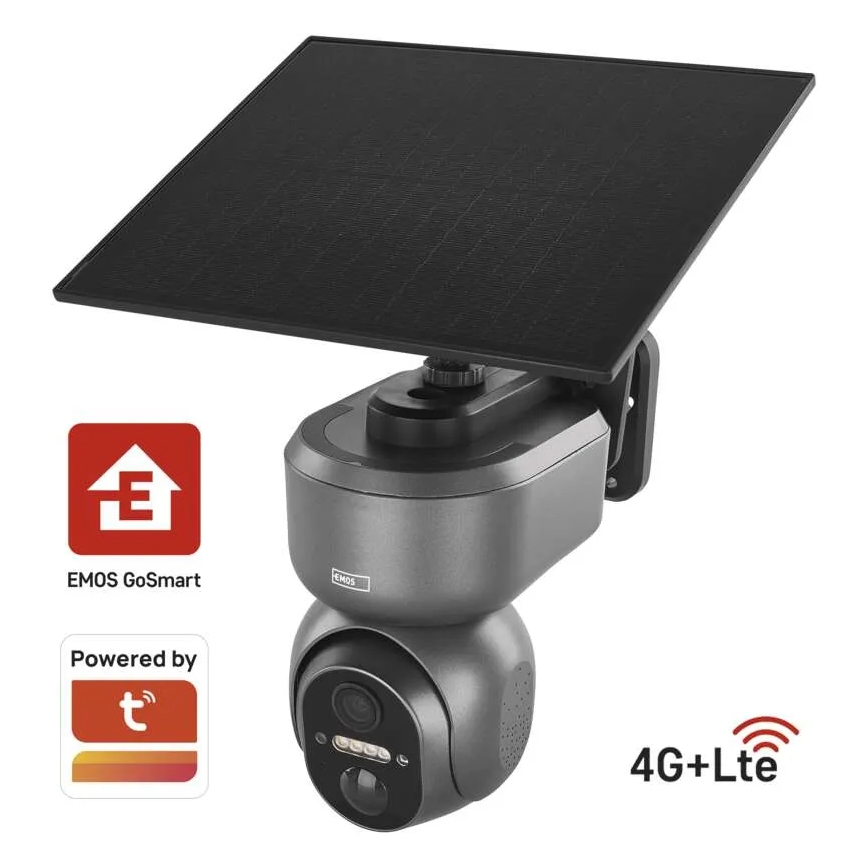 Câmara inteligente solar com sensor GoSmart 4G/LTE 10400mAh 5V IP65 Tuya