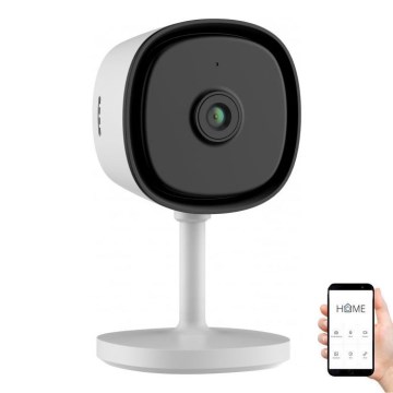 Câmara interna inteligente com sensor Full HD 1080p 5V Wi-Fi branca