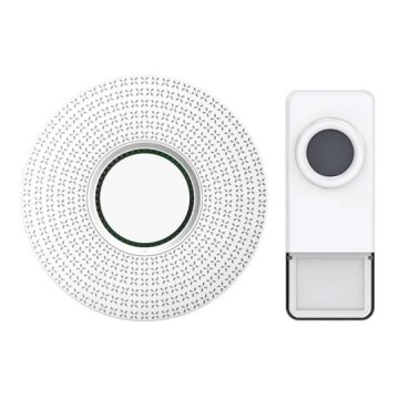 Campainha de tomada sem fios 230V IP55 branca
