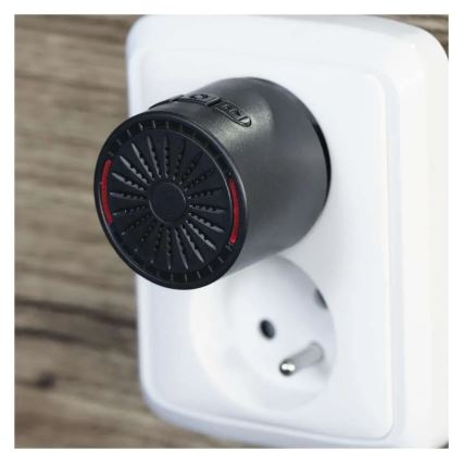 Campainha sem fio para tomada 230V + 1xCR2032 preta