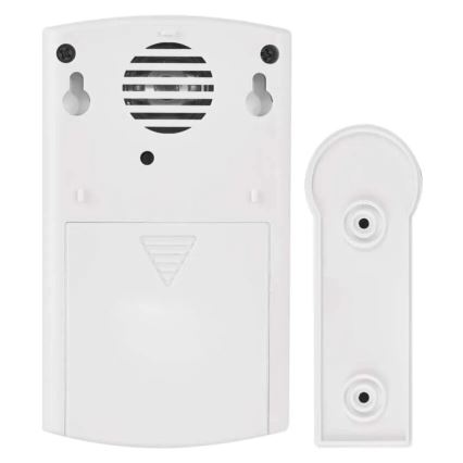 Campainha sem fios 3xAA IP44 branco/prateado