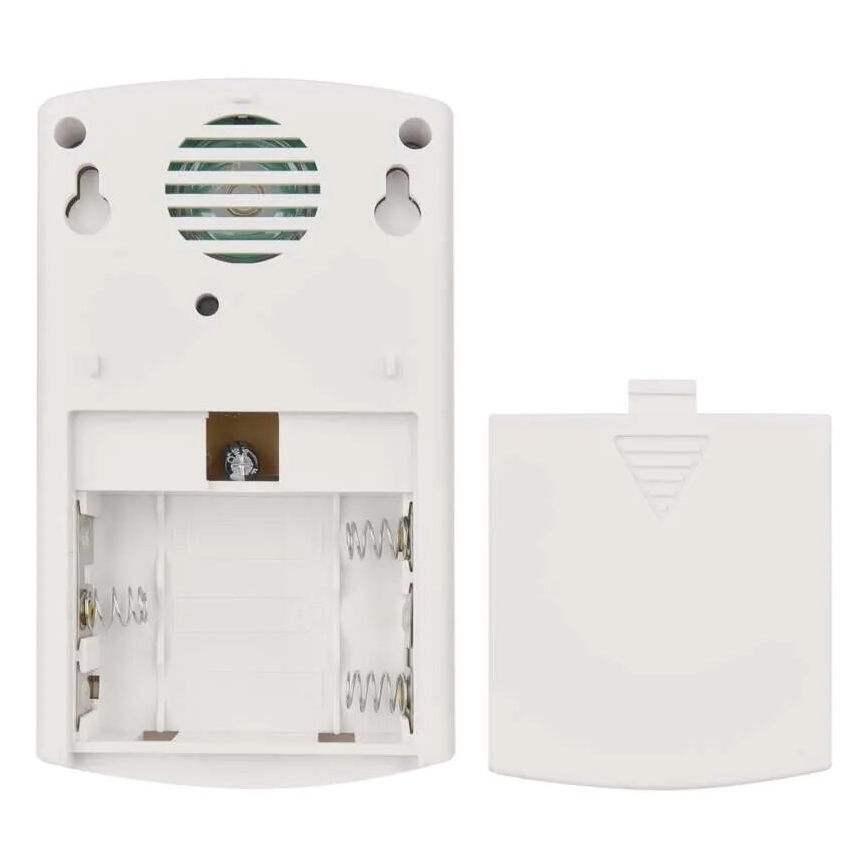 Campainha sem fios 3xAA IP44 branco/prateado