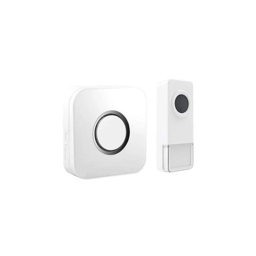 Campainha sem fios 3xAAA/1xA23 IP55 branco