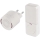 Campainha sem fios para tomada 230 V + 1x CR2032 branca