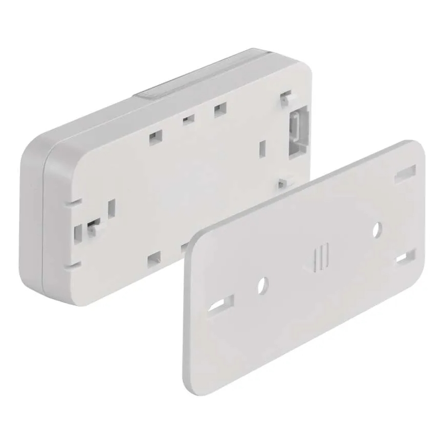 Campainha sem fios para tomada 230 V + 1x CR2032 branca