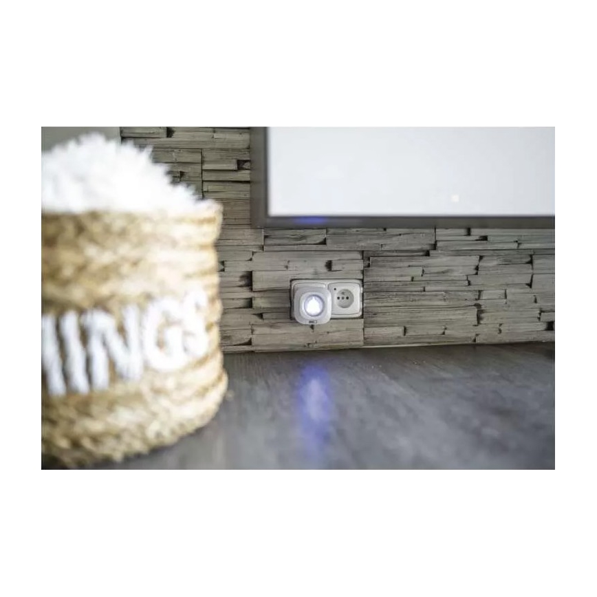 Campainha Sem Fios Plug-in 230V + 1xCR2032 IP44 branco