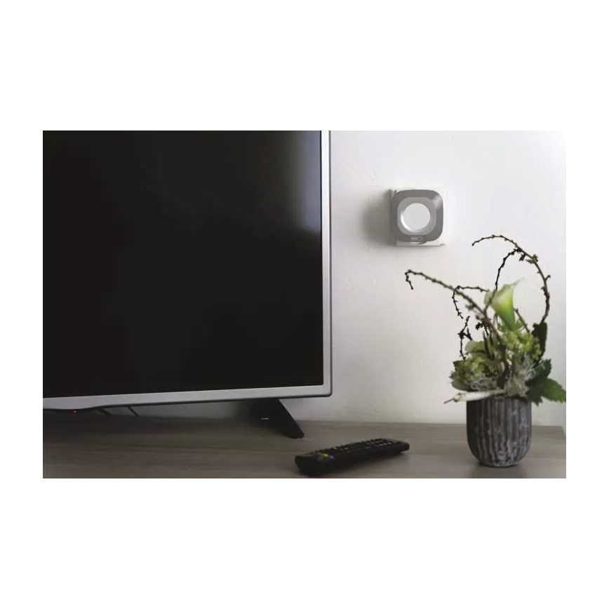 Campainha Sem Fios Plug-in 230V + 1xCR2032 IP44 cinzento