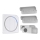 Campainha Sem Fios Plug-in 230V + 2x botão 2xCR2032 IP56 branco
