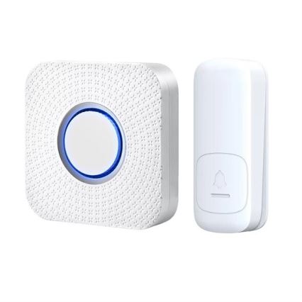 Campainha Sem Fios Plug-in cinético 230V branco