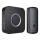 Campainha Sem Fios Plug-in cinético 230V preto