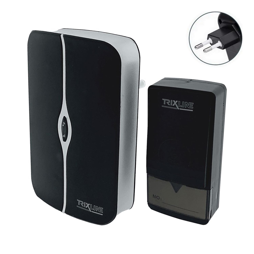 Campainha Sem Fios Plug-in PIEZO BELL 230V + 1x23A IP40 preto