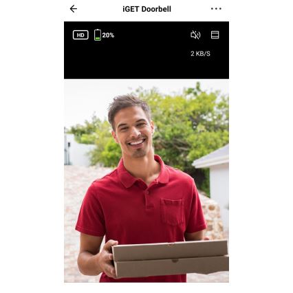 Campainha vídeo com sensor de movimento Full HD 1080p 5200 mAh IP65 Wi-Fi branco
