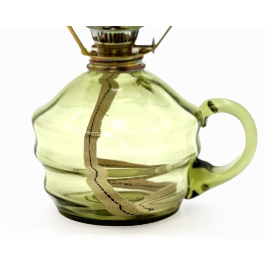 Candeeiro a óleo KLÁRA 34 cm verde