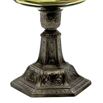 Candeeiro a óleo LUDMILA 42 cm verde