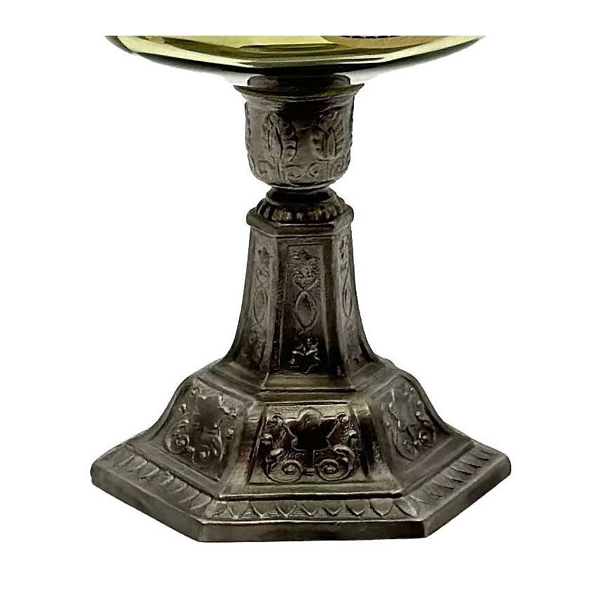 Candeeiro a óleo LUDMILA 42 cm verde
