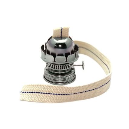Candeeiro a óleo TEREZA 34 cm cinzento opalino