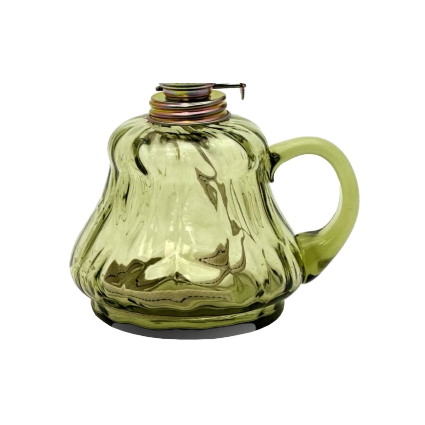 Candeeiro a óleo TEREZA 34 cm verde floresta grande