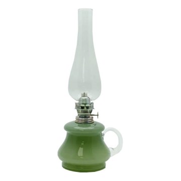 Candeeiro a óleo TEREZA 34 cm verde floresta