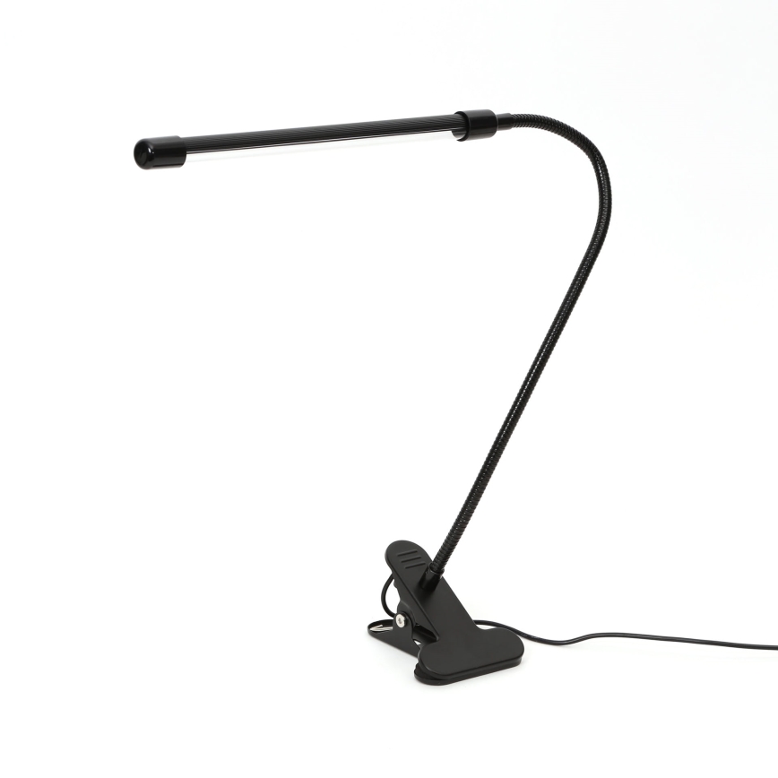 Candeeiro com clipe LED com regulação para iluminar plantas LED/3W/230V preto