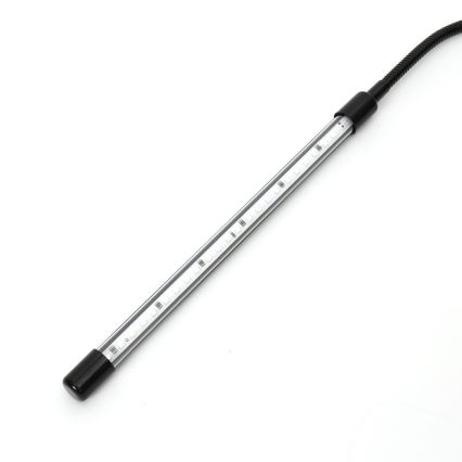 Candeeiro com clipe LED com regulação para iluminar plantas LED/3W/230V preto