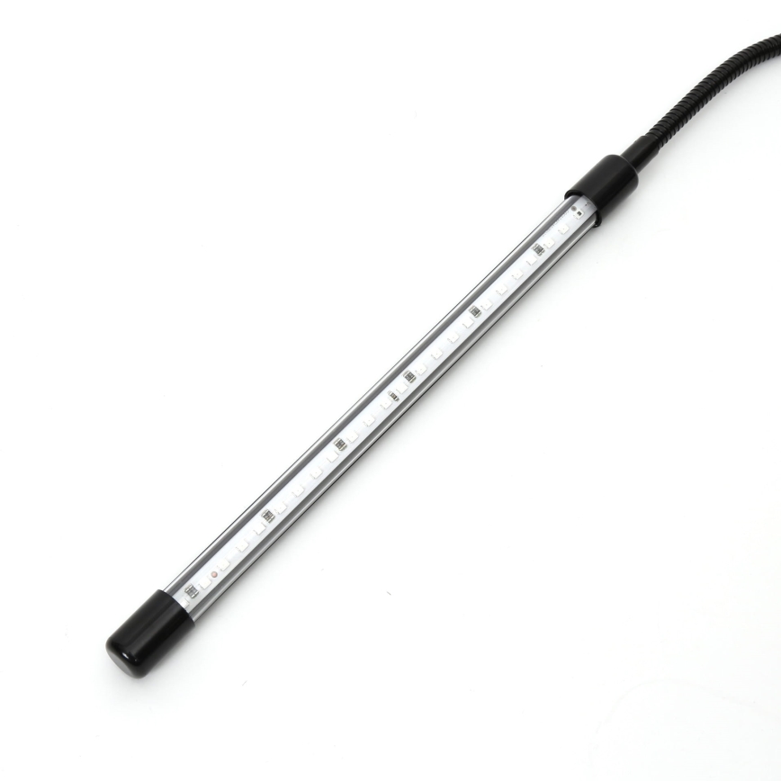 Candeeiro com clipe LED com regulação para iluminar plantas LED/3W/230V preto