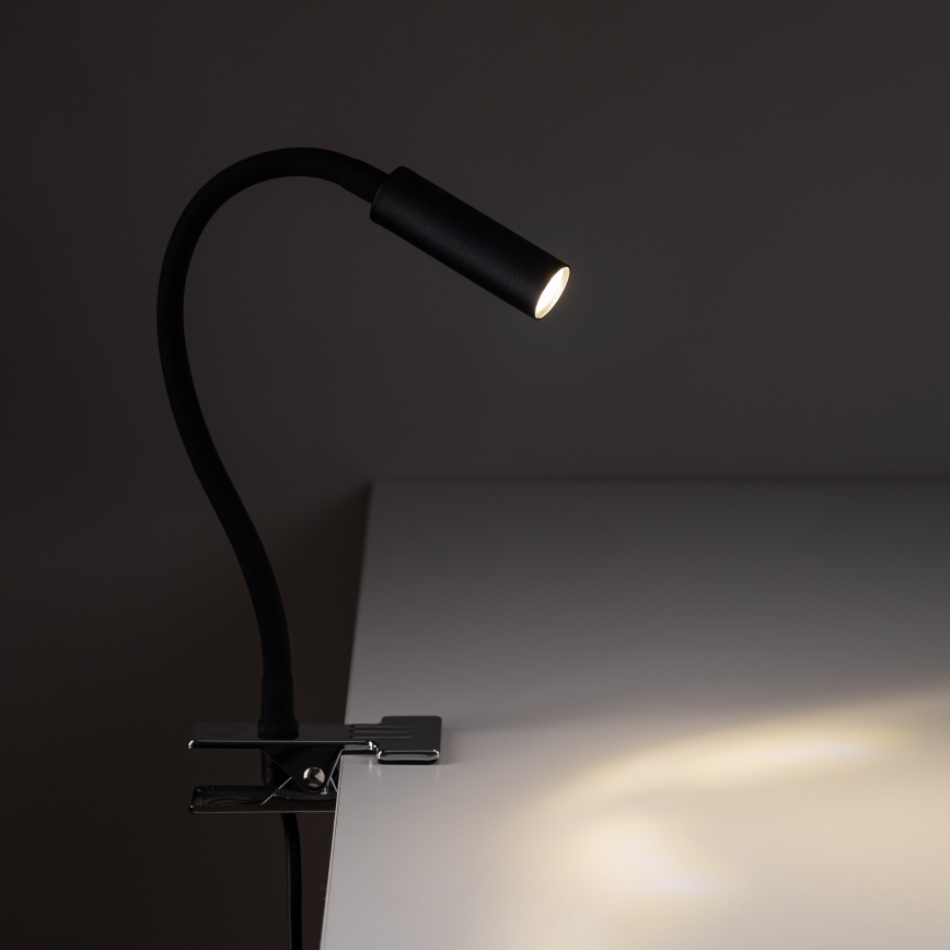 Candeeiro com clipe LED LAGOS 1xG9/3W/230V 4000K preto