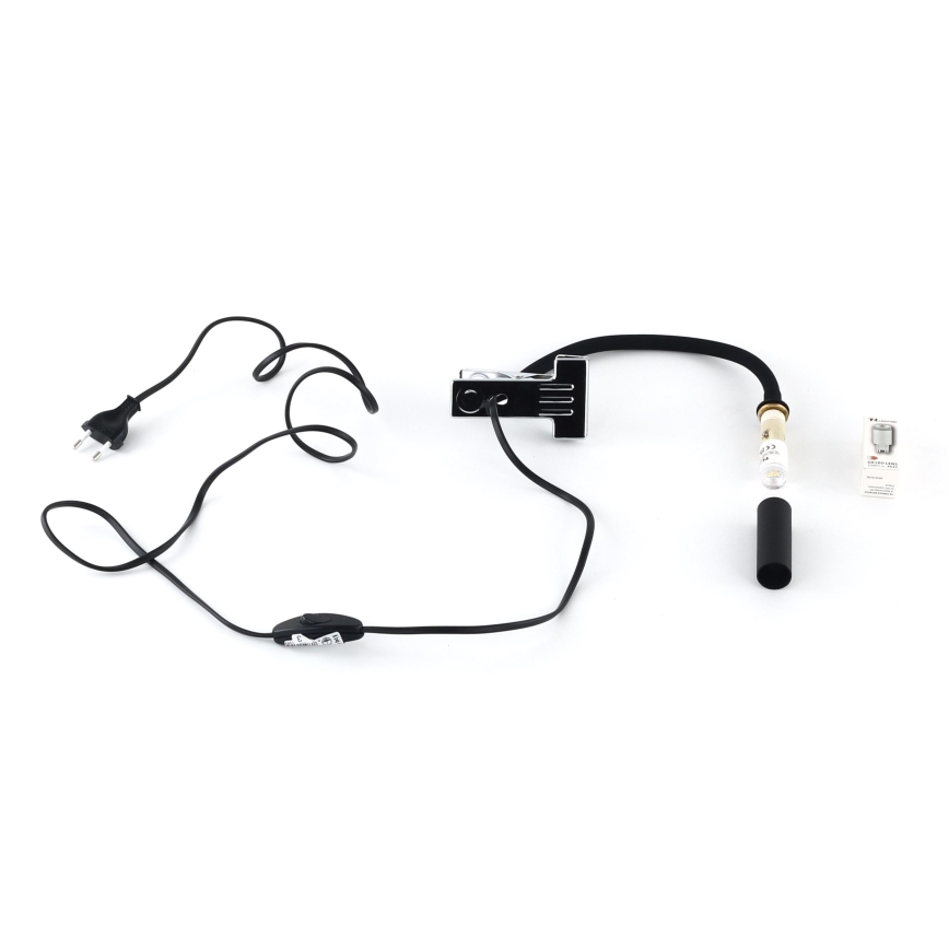 Candeeiro com clipe LED LAGOS 1xG9/3W/230V 4000K preto