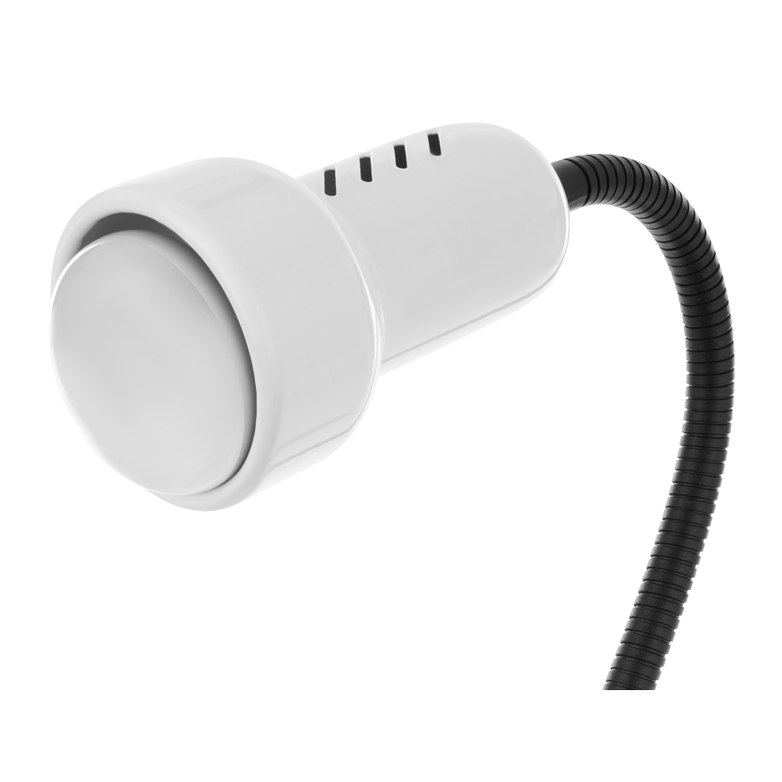 Candeeiro com clipe LOLEK 1xE14/24W/230V branco