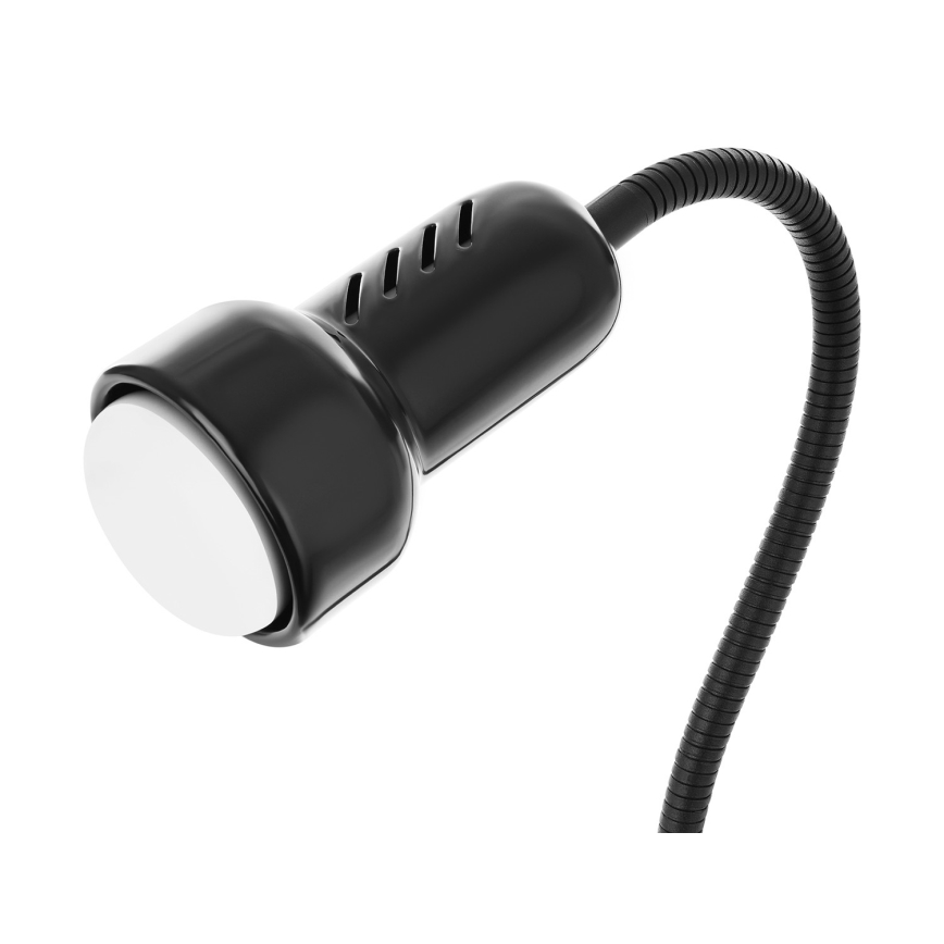 Candeeiro com clipe LOLEK 1xE14/24W/230V preto