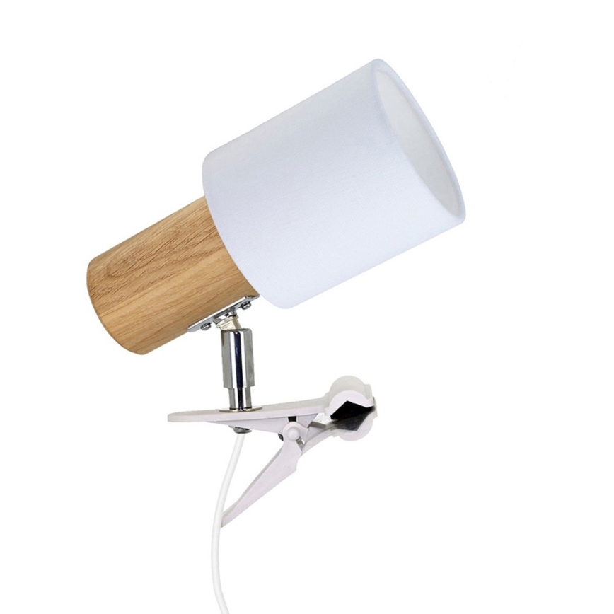 Candeeiro com clipe TREEHOUSE 1xE27/25W/230V carvalho