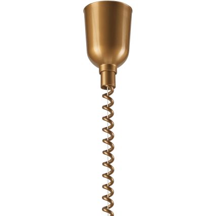 Candeeiro de altura ajustável CHIARA 1xE27/60W/230V castanho escuro/faia