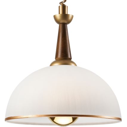 Candeeiro de altura ajustável CHIARA 1xE27/60W/230V castanho/faia