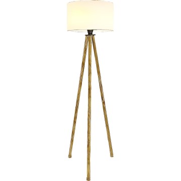 Candeeiro de chão 1xE27/40W/230V bege/branco