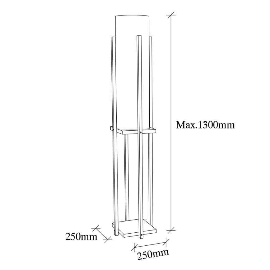 Candeeiro de chão 1xE27/40W/230V bege