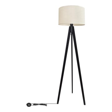 Candeeiro de chão ALBA 1xE27/15W/230V creme/pinho