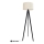 Candeeiro de chão ALBA 1xE27/15W/230V creme/pinho