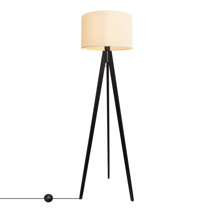 Candeeiro de chão ALBA 1xE27/15W/230V creme/pinho