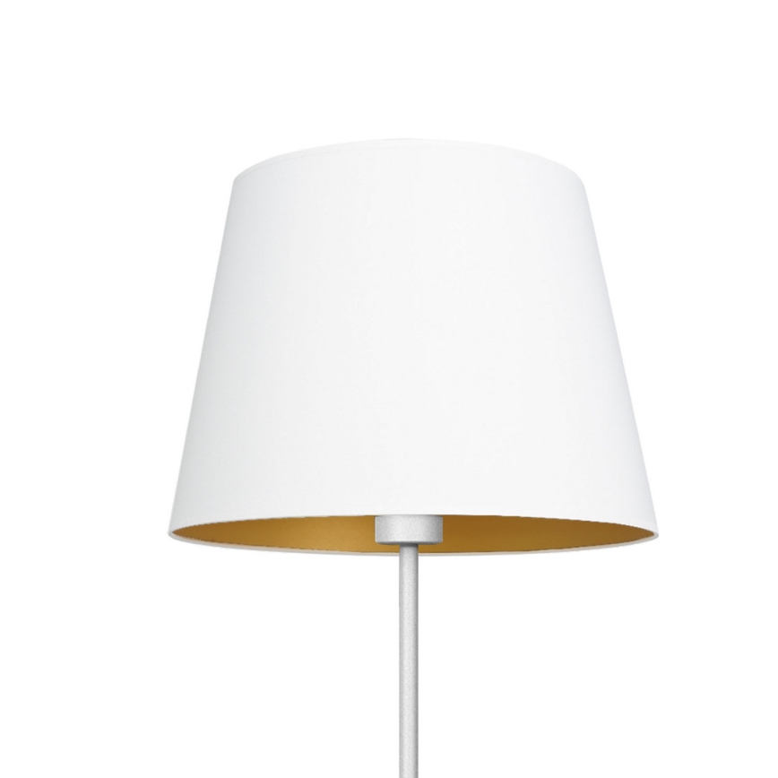 Candeeiro de chão ARDEN 1xE27/60W/230V branco/dourado